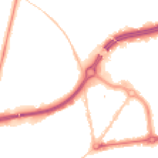 Night-time road noise heatmap for BH1 1QR
