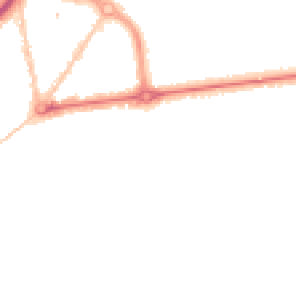 Night-time road noise heatmap for BH1 3ED