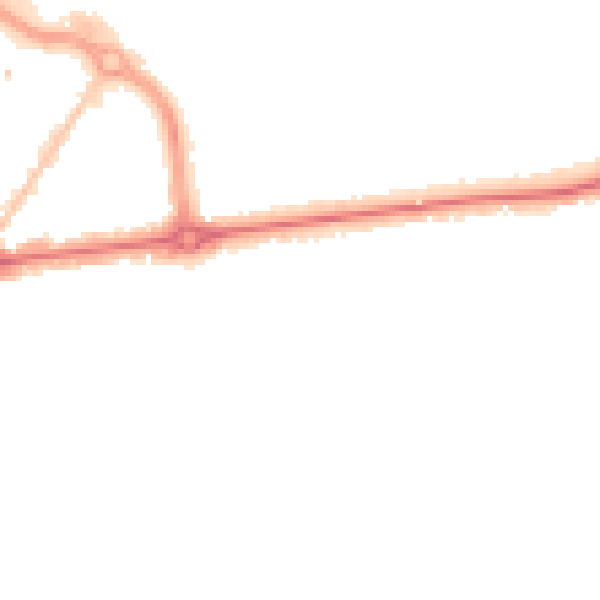 Night-time road noise heatmap for BH1 3EY