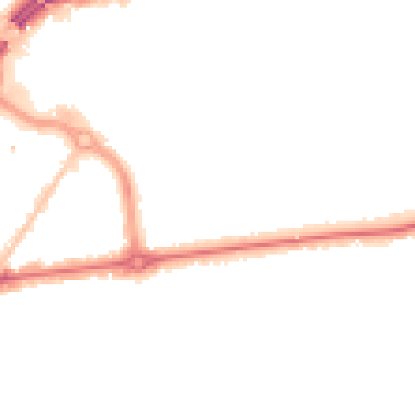 Night-time road noise heatmap for BH1 3PQ