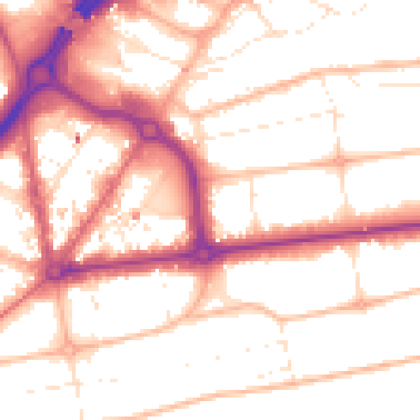 Daytime road noise heatmap for BH1 3RQ