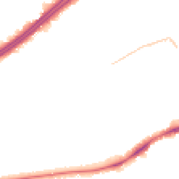 Night-time road noise heatmap for BH1 3SY