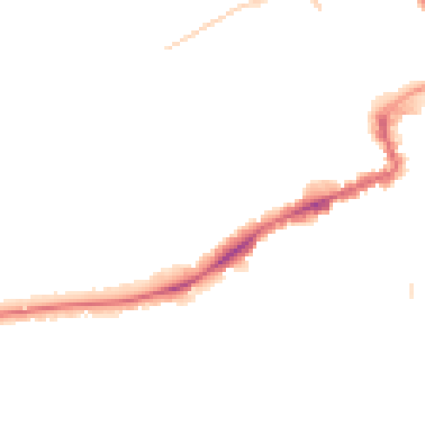 Night-time road noise heatmap for BH1 4DW