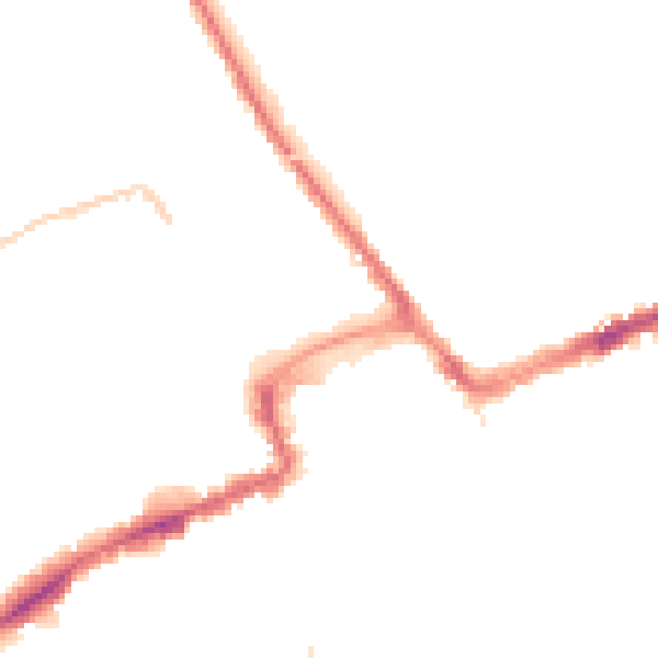 Night-time road noise heatmap for BH1 4HZ