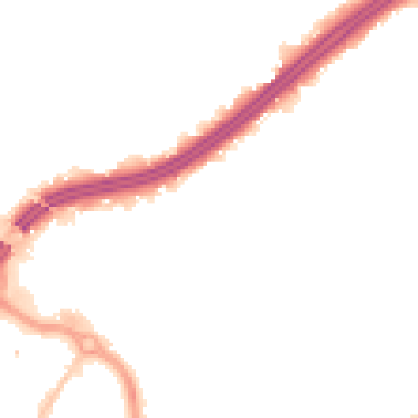 Night-time road noise heatmap for BH1 4SL