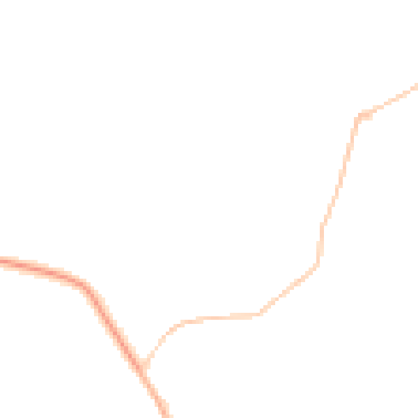Night-time road noise heatmap for BH13 7NL