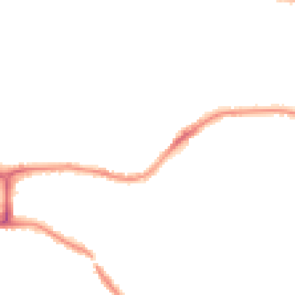 Night-time road noise heatmap for BH14 0JS