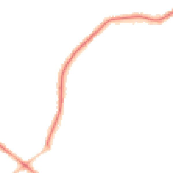 Night-time road noise heatmap for BH14 0QR