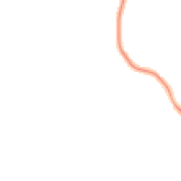 Night-time road noise heatmap for BH14 8EQ