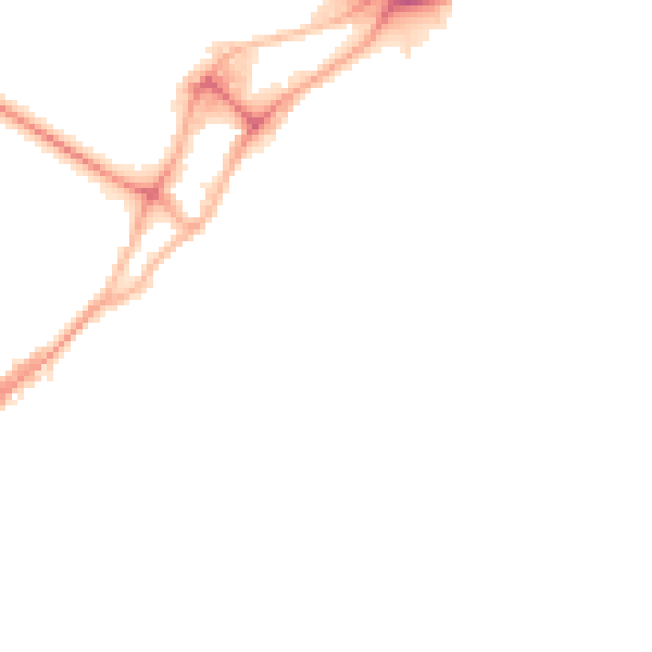 Night-time road noise heatmap for BH15 1BH