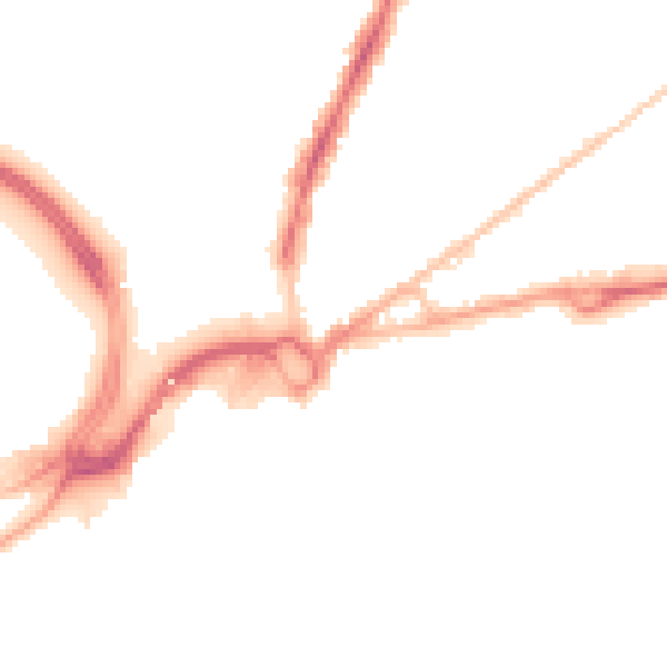 Night-time road noise heatmap for BH15 1EA
