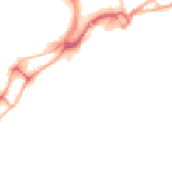 Night-time road noise heatmap for BH15 1FD
