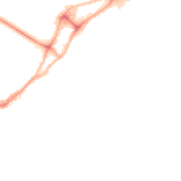Night-time road noise heatmap for BH15 1HL