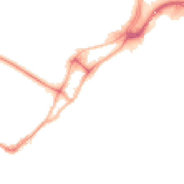 Night-time road noise heatmap for BH15 1LT
