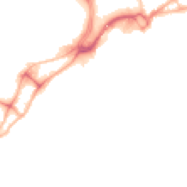 Night-time road noise heatmap for BH15 1QG