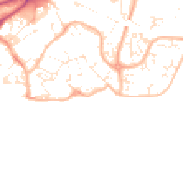 Daytime road noise heatmap for BH15 1UH