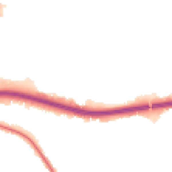 Night-time road noise heatmap for BH17 0GE