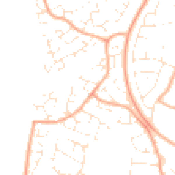 Daytime road noise heatmap for BH17 7YF