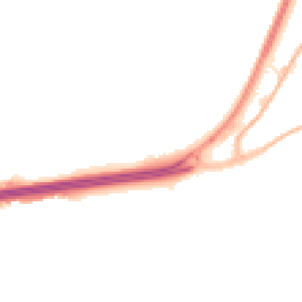 Night-time road noise heatmap for BH17 8QN