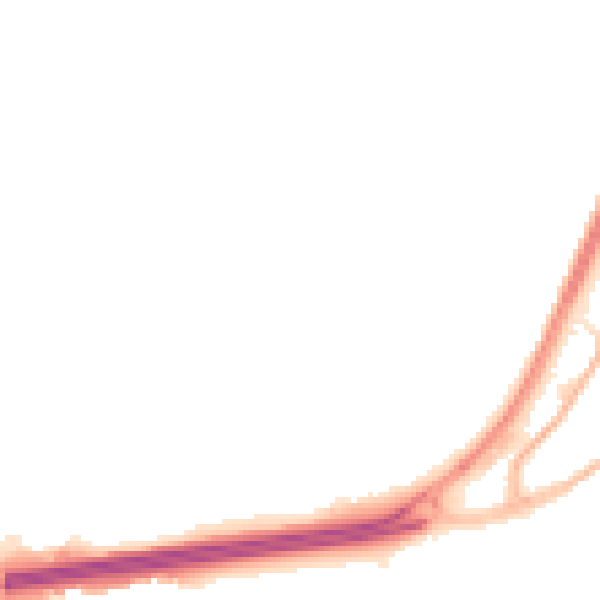 Night-time road noise heatmap for BH17 8QT