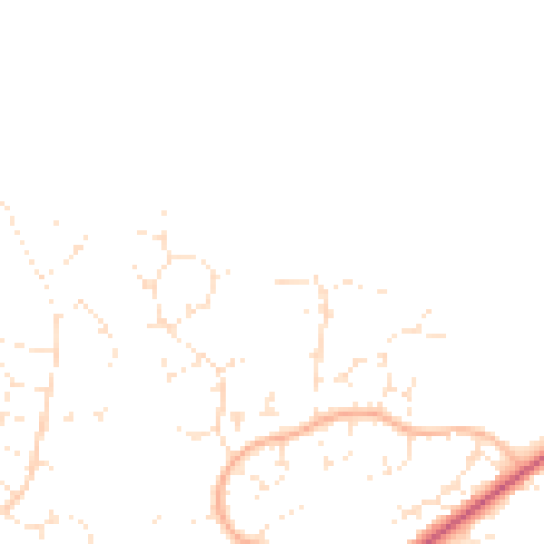 Daytime road noise heatmap for BH17 9HT