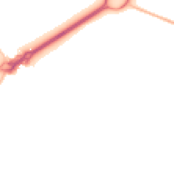 Night-time road noise heatmap for BH23 1DY