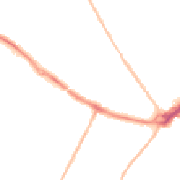 Night-time road noise heatmap for BH23 1PW