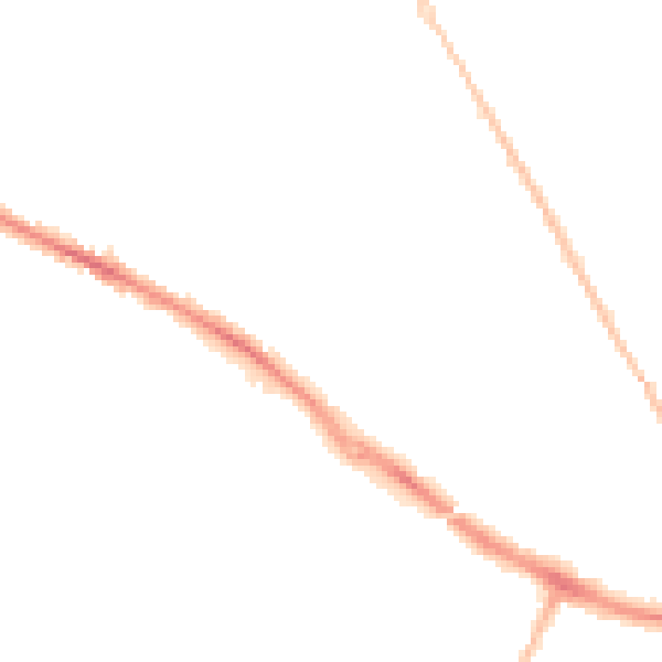 Night-time road noise heatmap for BH23 2BY