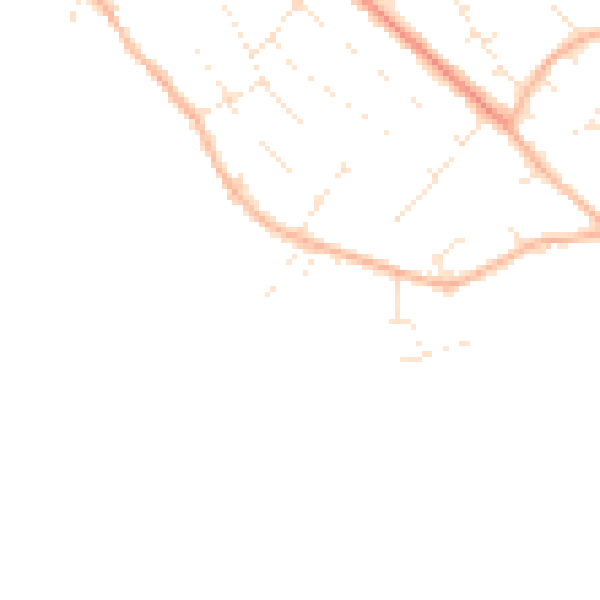 Daytime road noise heatmap for BH23 3NR