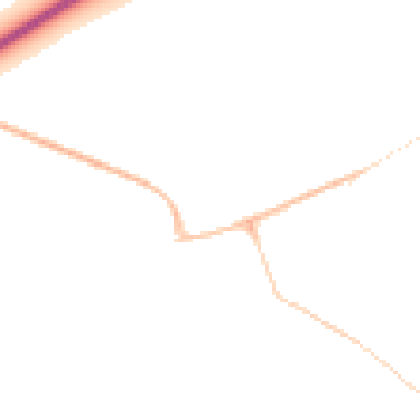 Night-time road noise heatmap for BH23 3PG