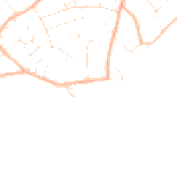 Daytime road noise heatmap for BH23 4AJ