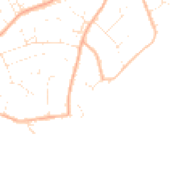 Daytime road noise heatmap for BH23 4DU