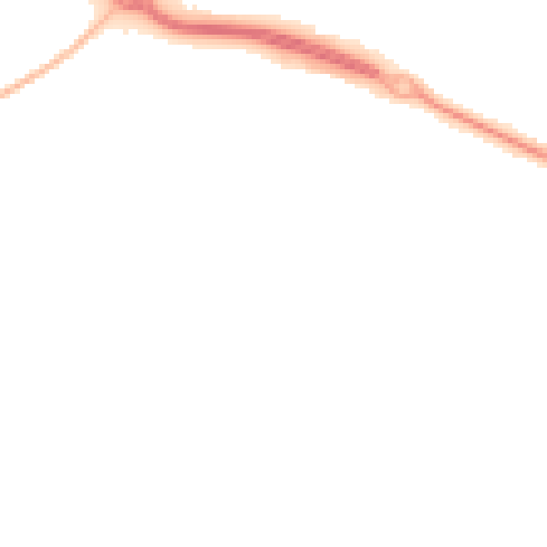 Night-time road noise heatmap for BH23 4TL
