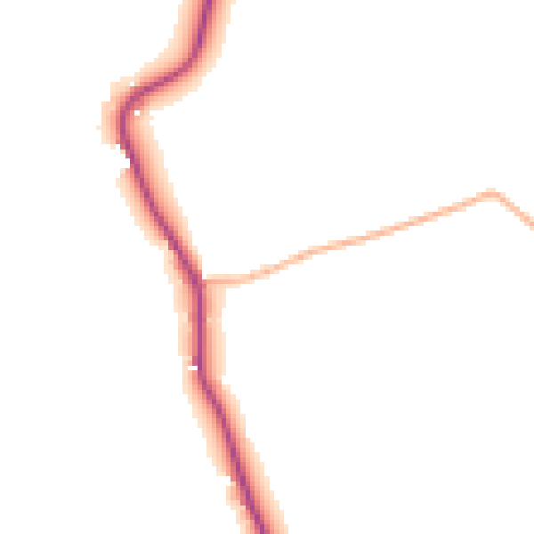 Daytime road noise heatmap for BH23 7BL