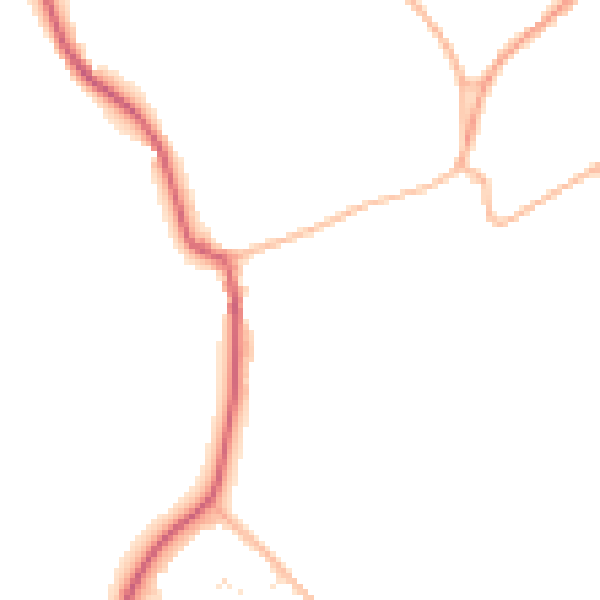 Daytime road noise heatmap for BH23 7BT