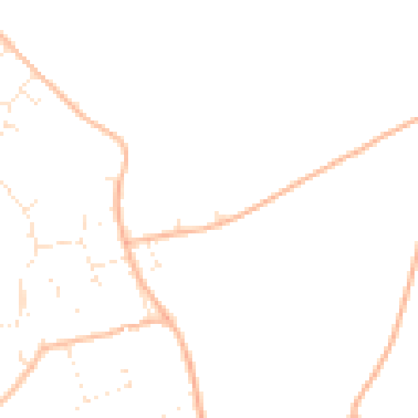 Daytime road noise heatmap for BH23 7BW