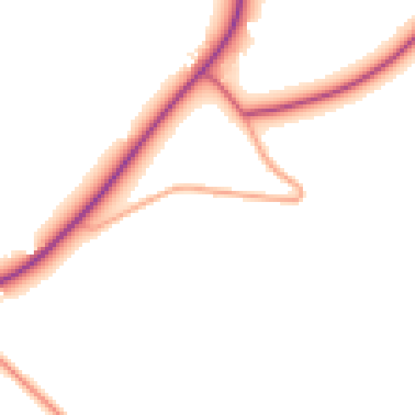 Daytime road noise heatmap for BH23 7EH