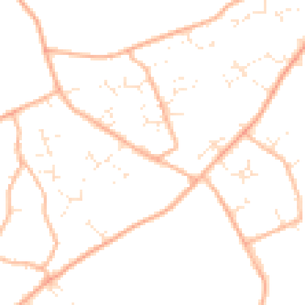 Daytime road noise heatmap for BH23 8AB