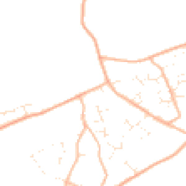 Daytime road noise heatmap for BH23 8AP