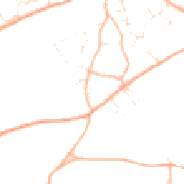 Daytime road noise heatmap for BH23 8BG