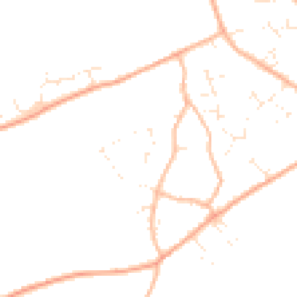 Daytime road noise heatmap for BH23 8BS