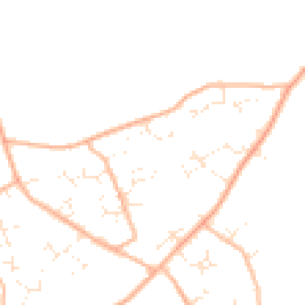 Daytime road noise heatmap for BH23 8HA