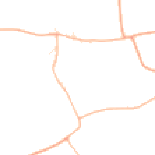 Daytime road noise heatmap for BH23 8JU