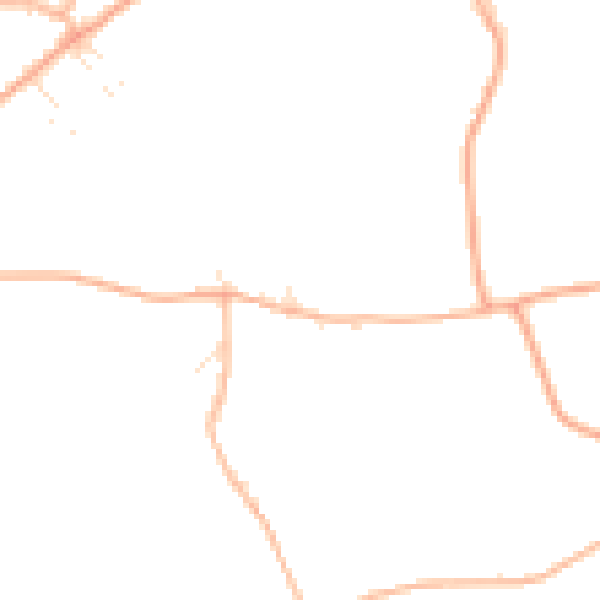 Daytime road noise heatmap for BH23 8JW