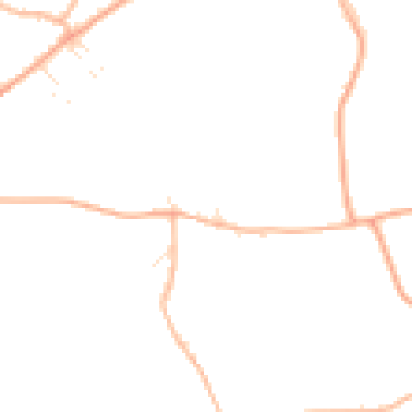 Daytime road noise heatmap for BH23 8LD