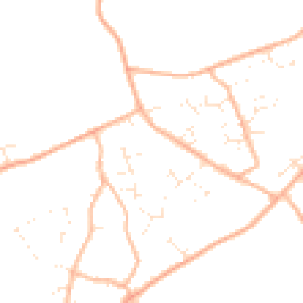 Daytime road noise heatmap for BH23 8NB