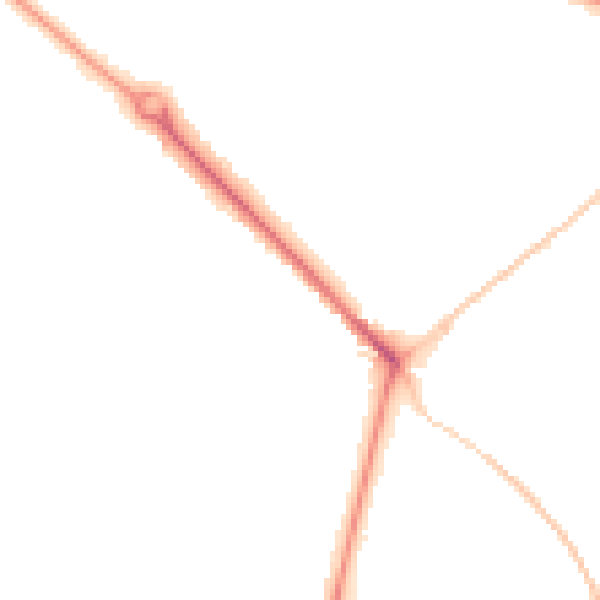 Night-time road noise heatmap for BH3 7AF