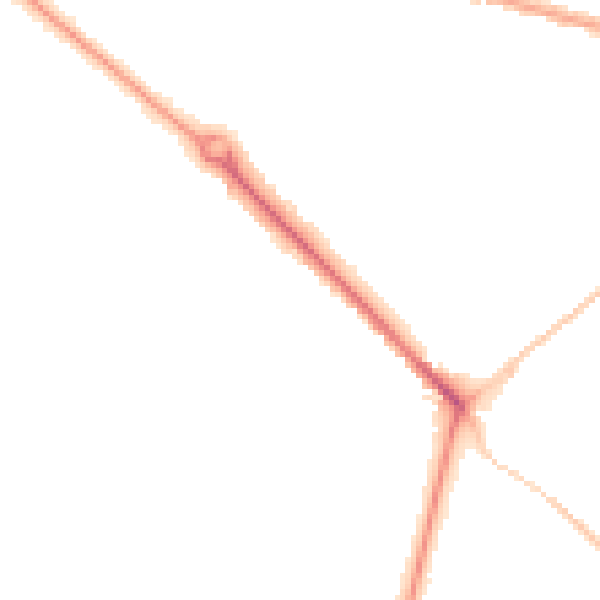 Night-time road noise heatmap for BH3 7AG