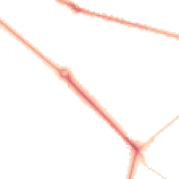 Night-time road noise heatmap for BH3 7AJ