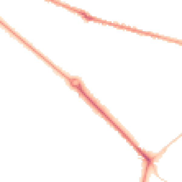 Night-time road noise heatmap for BH3 7AL